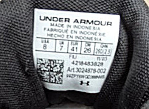 Women's Under Armour Black Size 8 Charged Pursuit 3 Running / Training Shoe