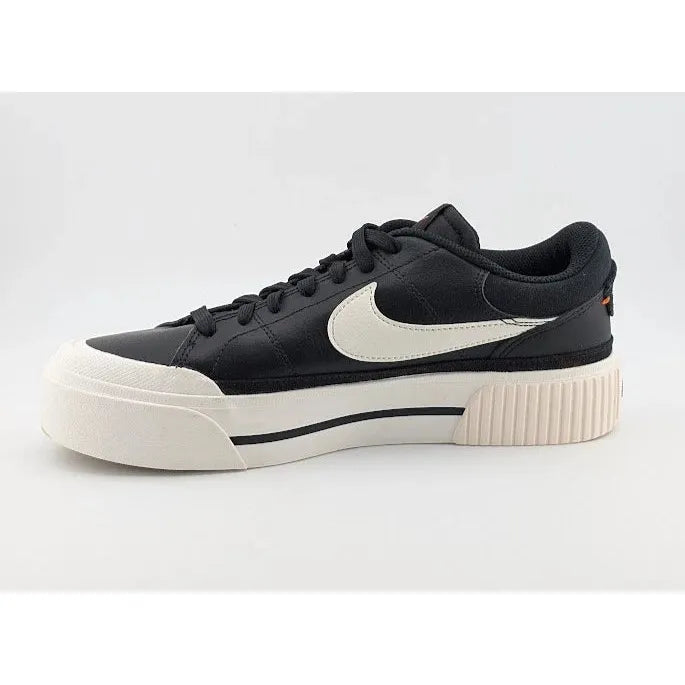 Nike Court Legacy Lift Womens Size 9 Black / White Running Shoe Platform Sneaker S solec SoleComfort.shoes