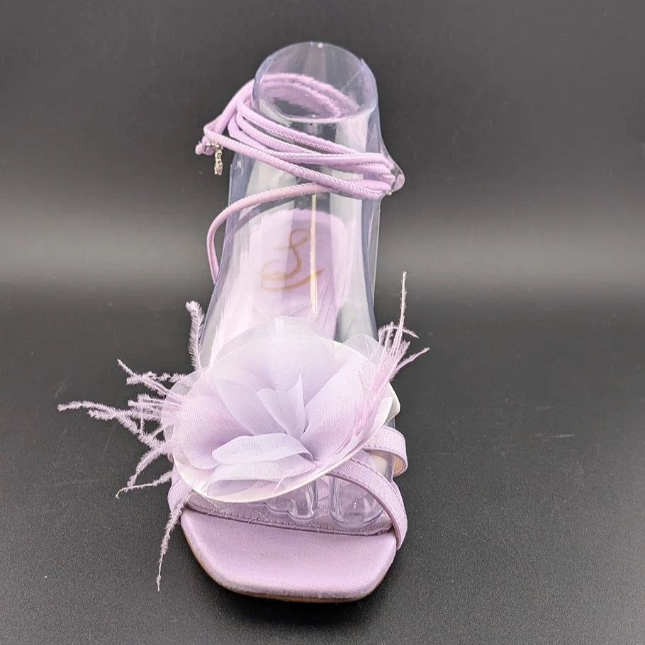 Sam Edelman Women's Size 7M Pammie Heeled Sandal in Orchid Silk SoleComfort.shoes