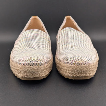NEW Dr. Scholl's Size 8 Sunray Espadrille Slip On Jute Trimmed Sandal Sneaker SoleComfort.shoes
