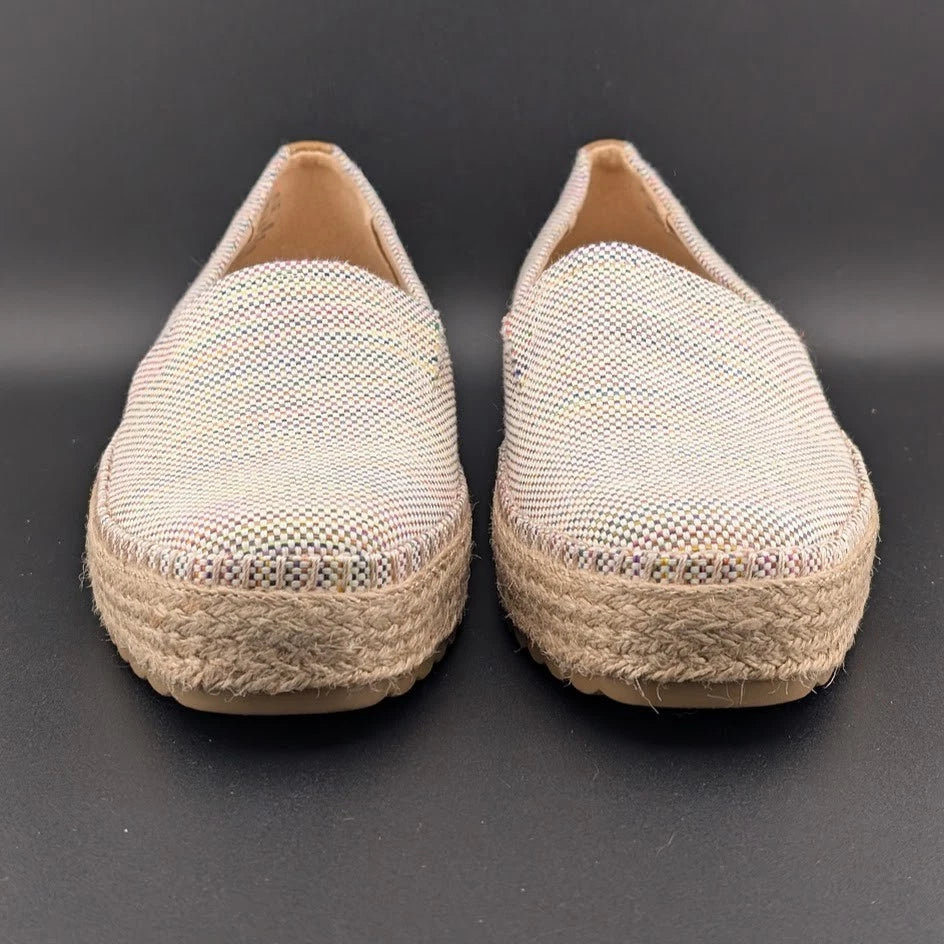 NEW Dr. Scholl's Size 8 Sunray Espadrille Slip On Jute Trimmed Sandal Sneaker SoleComfort.shoes