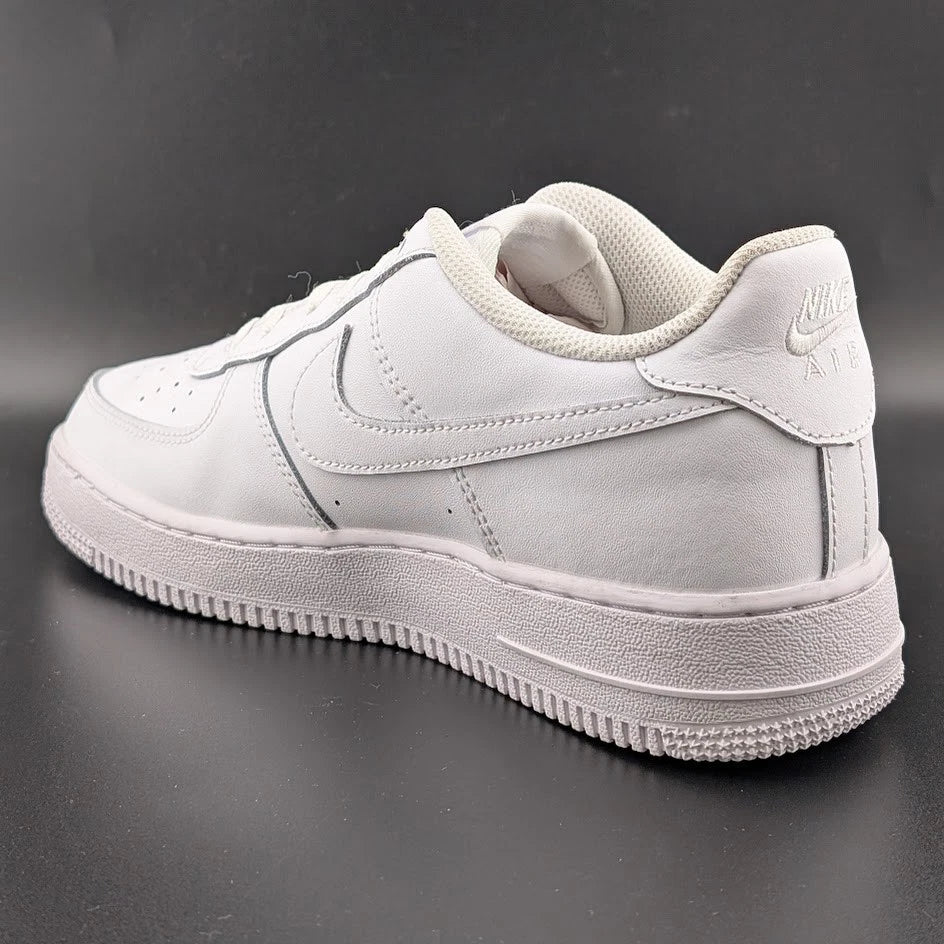 Nike Air Force 1 LE (GS) Low Triple White - Kids 7Y / Womens 8.5 SoleComfort.shoes