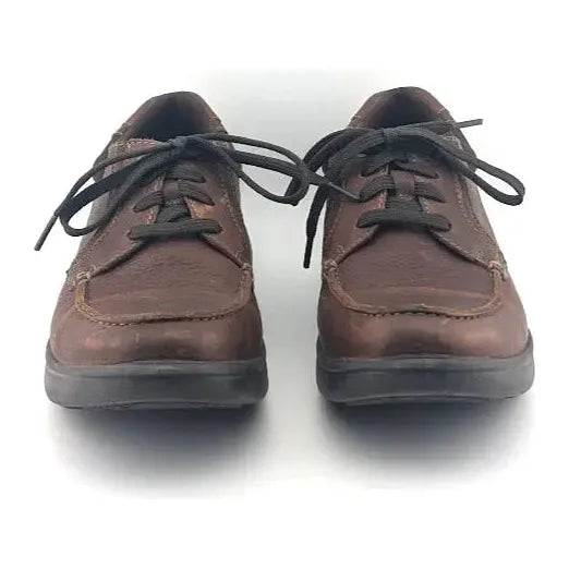 Clarks Cotrell Edge Men's Size 9W Ortholite Cushion Leather Oxford Lace Up Shoes - SoleComfort.shoes