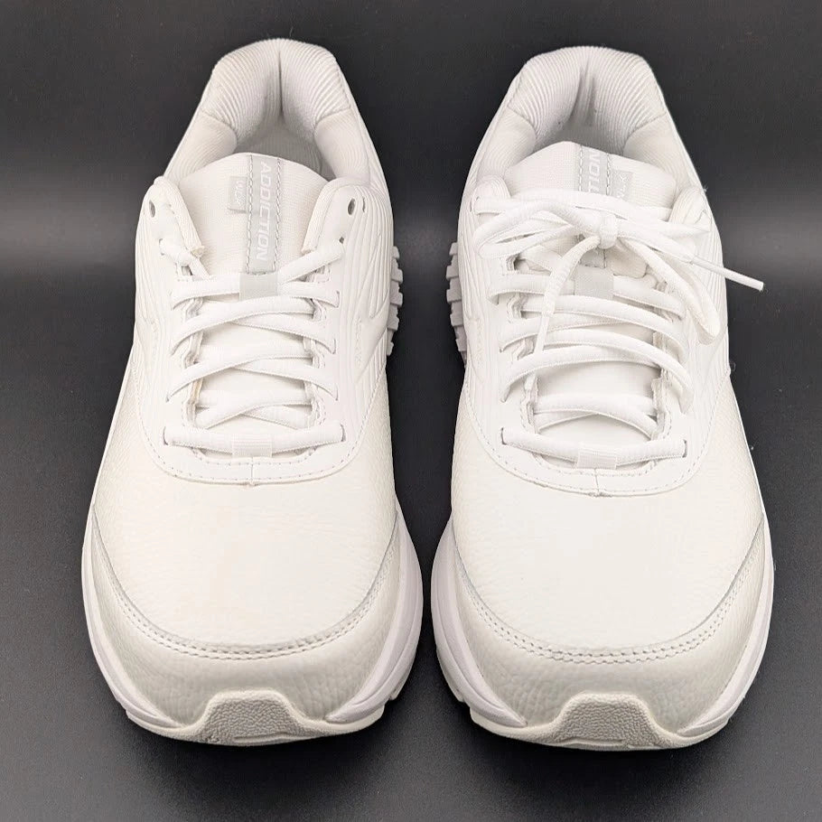 Brooks Womens Size 11B White Leather Addiction Walker 2 Sneakers 120307 1B 142 Brooks
