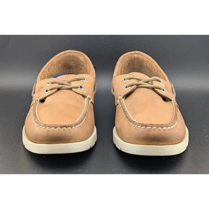 Sperry Top Sider Size 8 Leeward, 2-Eye Boat Shoes, Sahara Tan Leather 0777894 SoleComfort.shoes