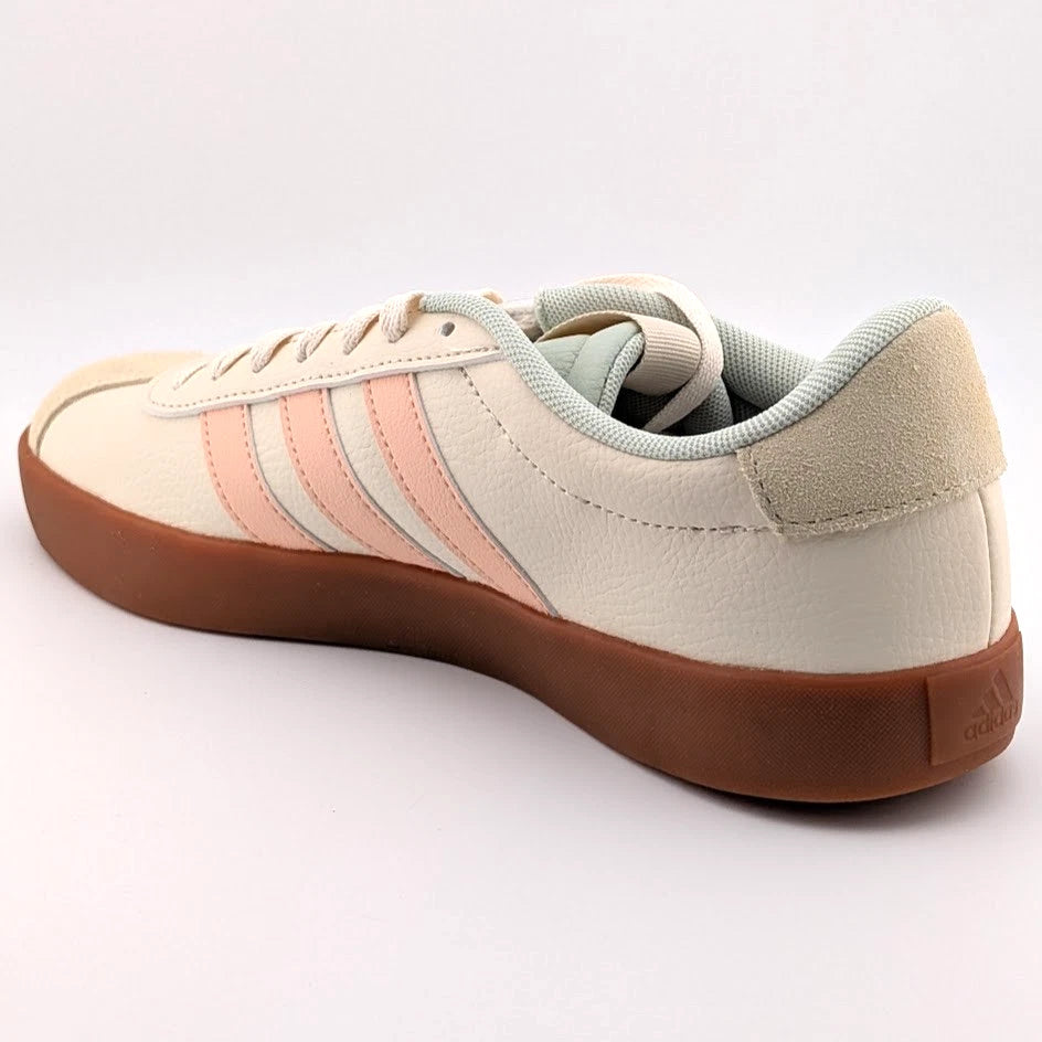 adidas VL Court 3.0 Women's Size 9 Sneaker Wonder White, Coral, and Mint SoleComfort.shoes