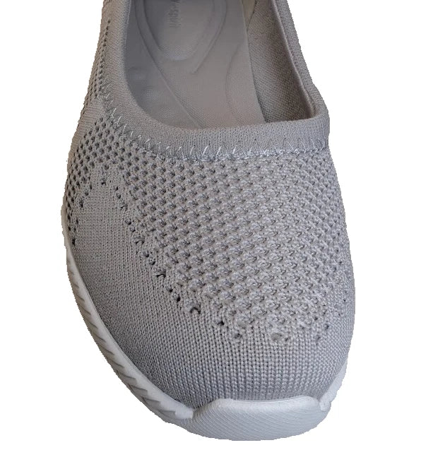 Easy Spirit Size 9.5W Women's SE Glitz 2 Sneaker, Beige Cushion and Flex