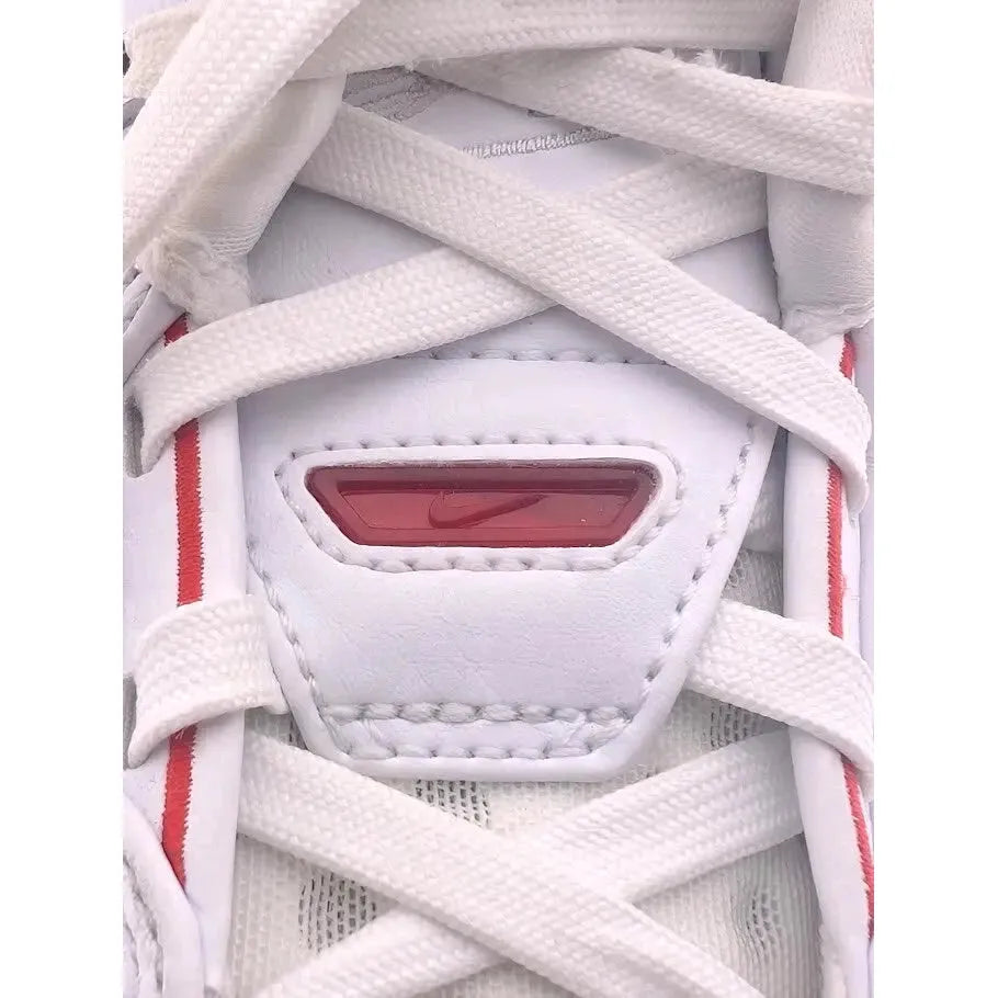 Imperfect: Nike LeBron NXXT Gen AMPD First Game Mens Size 8 White Black Red FJ1566 100 - SoleComfort.shoes