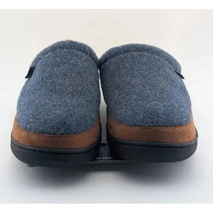 Wembley Men's Heather Indoor/Outdoor Microsuede Mule Slipper with Plaid Lining Wembley