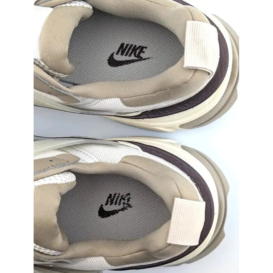 Nike Womens Size 9.5 V2K Run Sneaker Custom Color Ivory /Tan Casual Shoes IB1980 Nike