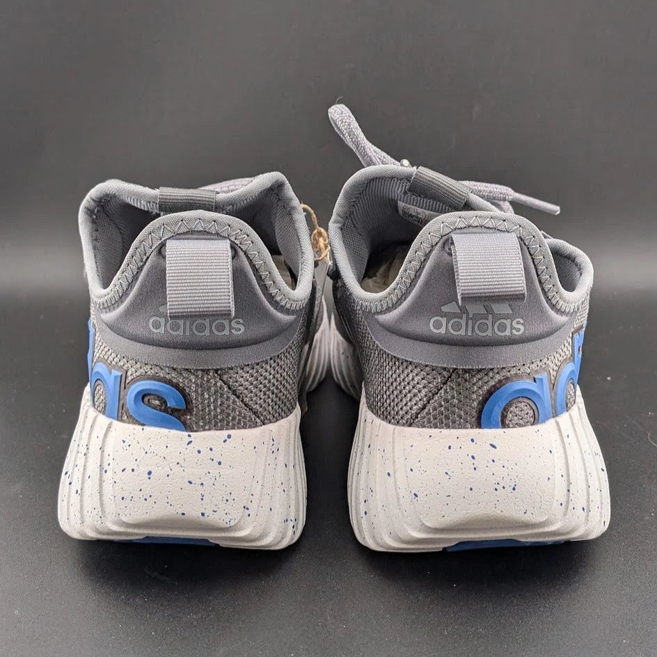 adidas Kaptir 3.0 Size 7.5 Wide Slip-on Running Sneaker Men's Shoes Gray Blue SoleComfort.shoes