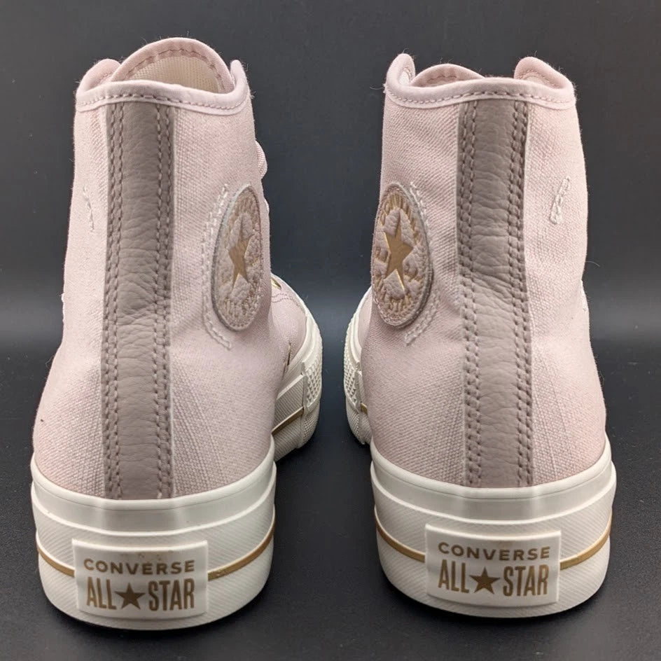 Converse CTAS Chuck Taylor All Star Lift Hi Flush Stone Wos Size 10 Platform SoleComfort.shoes