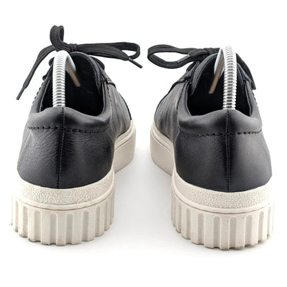 Clarks Women's Size 10W Mayhill Platform Walking Shoe in Black Leather SoleComfort.shoes