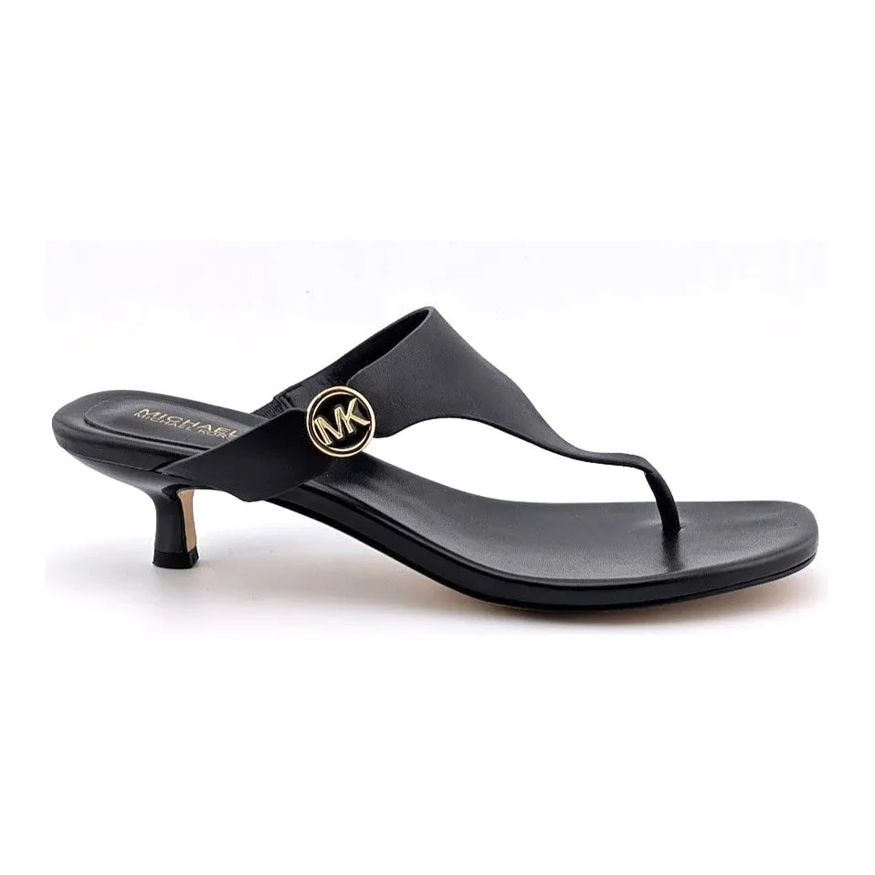 Michael Kors Women's Size 6M Lucinda Kitten Heel Slide Sandal, Black SoleComfort.shoes