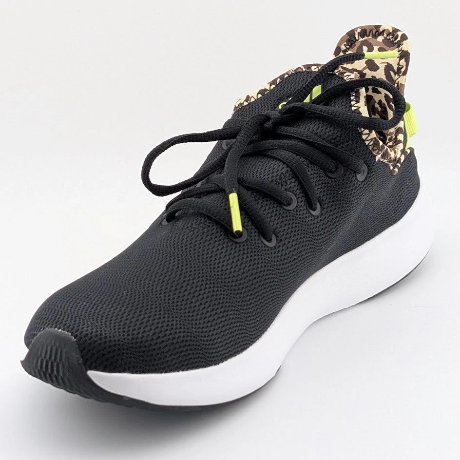 adidas Cloudfoam Pure SPW Sneaker Shoes 9.5 Core Black Pulse Lime IG3150 SoleComfort.shoes