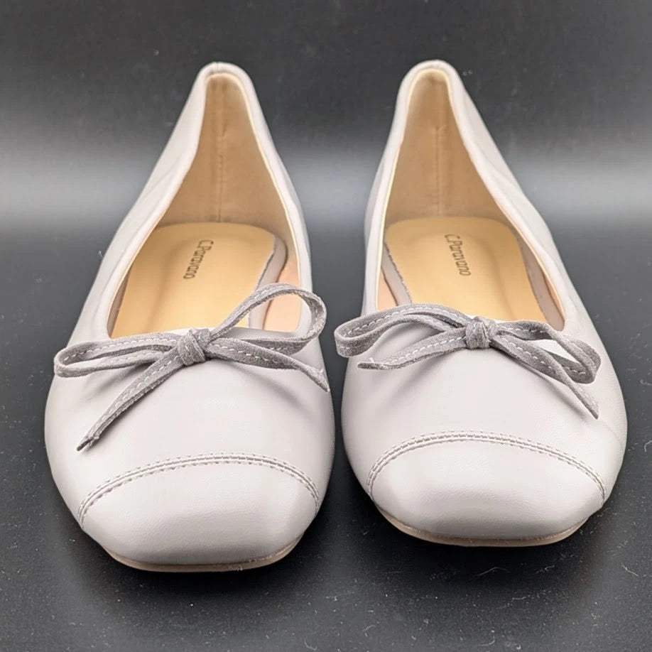 C.Paravano Women Ballet Flats Slip On Grey Sizes EU 40 & 41 (Fits 8.5 -9.5) C.Paravano