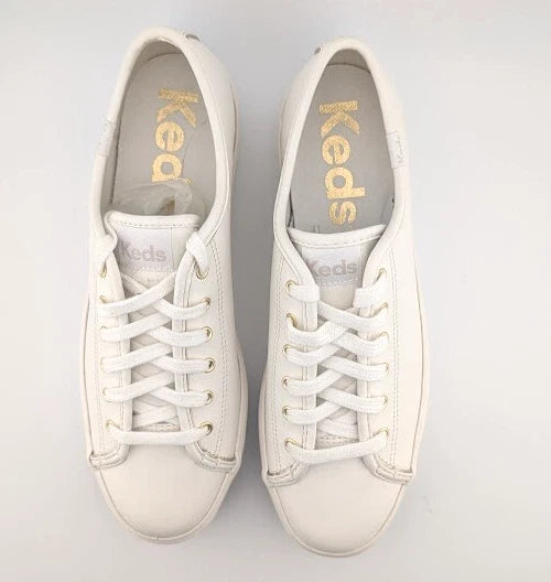 NEW Keds Triple Up Leather PIP/WT Go Athletic Platform Shoes Women's Size 8.5