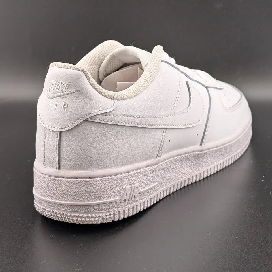 Nike Air Force 1 LE (GS) Low Triple White - Kids 7Y / Womens 8.5 SoleComfort.shoes