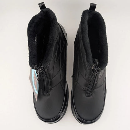 Totes Superior Womens Winter Boots Black or Taupe Waterproof Faux Fur Lined Snow SoleComfort.shoes
