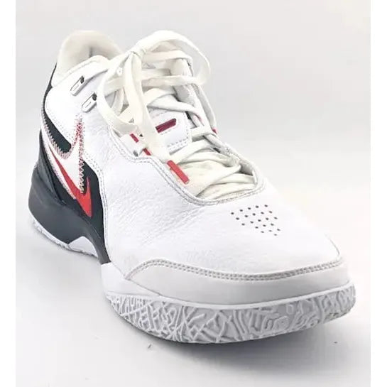 Imperfect: Nike LeBron NXXT Gen AMPD First Game Mens Size 8 White Black Red FJ1566 100 - SoleComfort.shoes