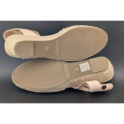 Dream Pairs Size 8 Women Espadrille Wedge Sandals Elastic Ankle Strap Closed Toe SoleComfort.shoes