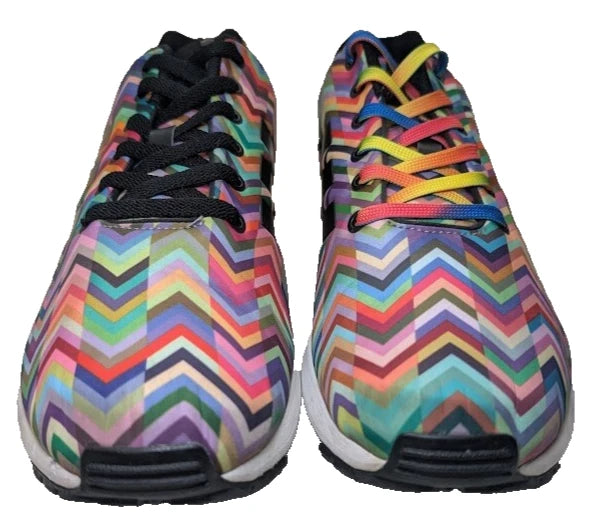 adidas Mens Size 11 ZX Flux Chevron Multicolor Torsion Lace-Up Sneaker B2539