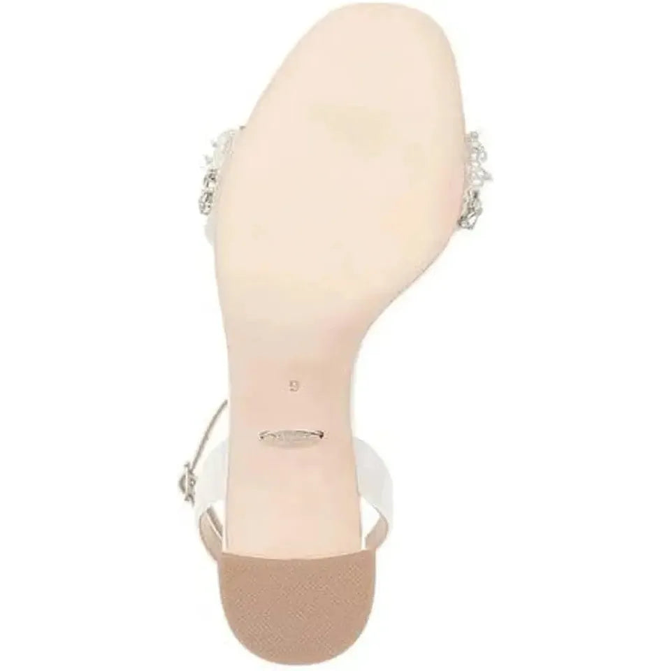 Badgley Mischka Clara Women's Embellished Strap Evening Shoe Size US 11 EU 42 Badgley Mischka