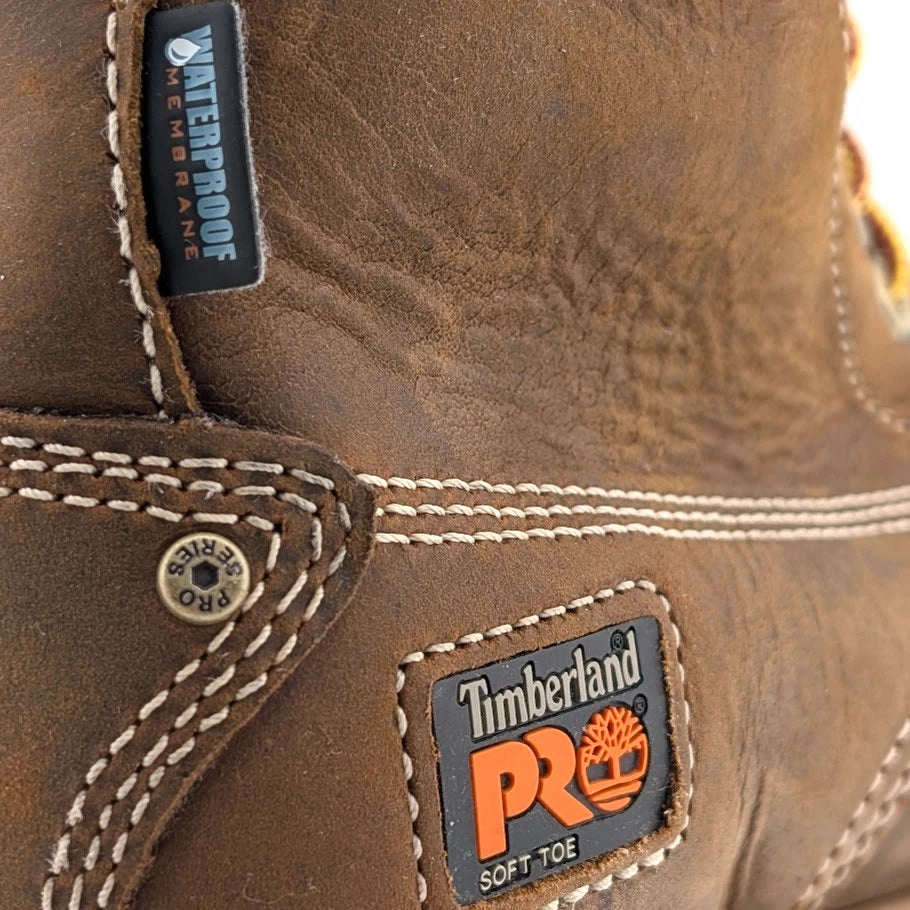 Timberland PRO Men's Size 5.5W GRIDWORKS 6" Brown Waterproof SOFT TOE (EU 37.5) SoleComfort.shoes