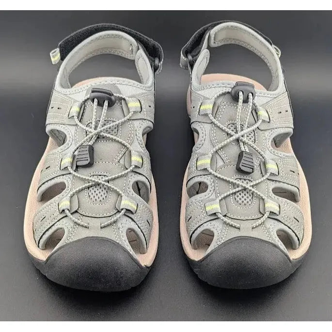 Mens Size 11 Grey Summer Sport Fishman Sandals - Comfy Beach Water Walking Shoes - SoleComfort.shoes