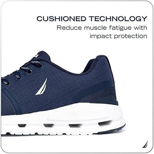 Nautica Kenyon CG6367 Mens Blue Mesh Lace Up Lifestyle Fashion Sneakers Shoes Size 8