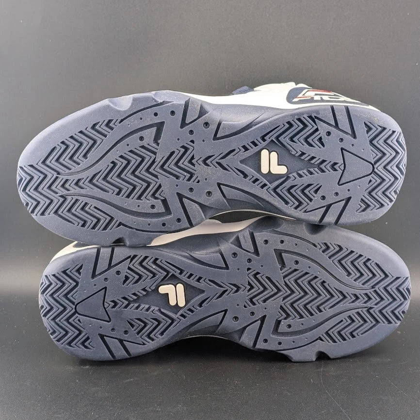 Fila Grant Hill 1 5BM00528-125 Women White Leather Athletic Basketball Shoes 8 SoleComfort.shoes