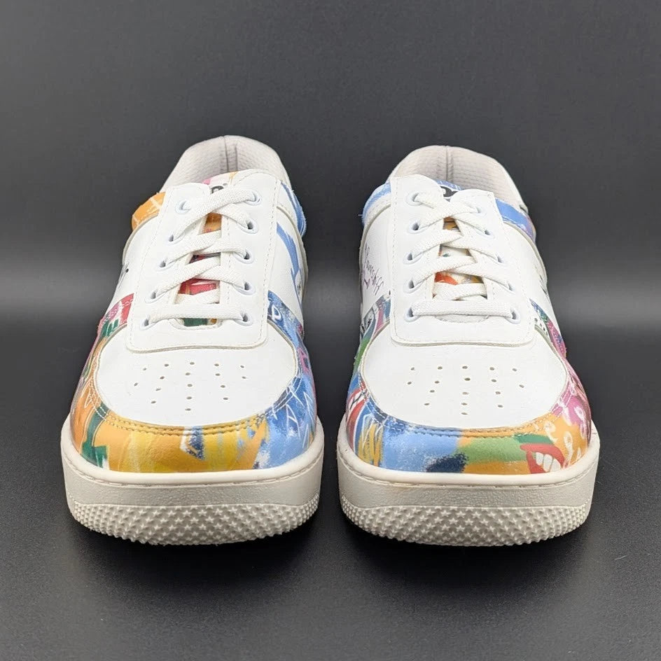 DOGO White Sneakers for Women Size 10 Vegan Leather and Unique Design SoleComfort.shoes