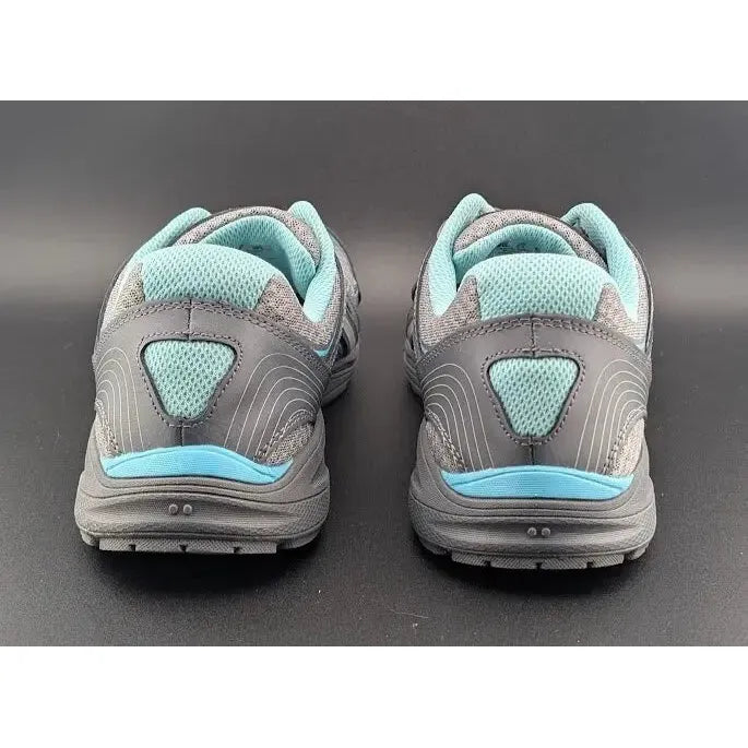 Women's Ryka Size 9W Womens Sky Walk Sneaker Shoe Grey/Aqua I46466M1020 - SoleComfort.shoes