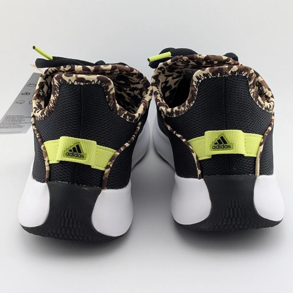 adidas Cloudfoam Pure SPW Sneaker Shoes 9.5 Core Black Pulse Lime IG3150 SoleComfort.shoes