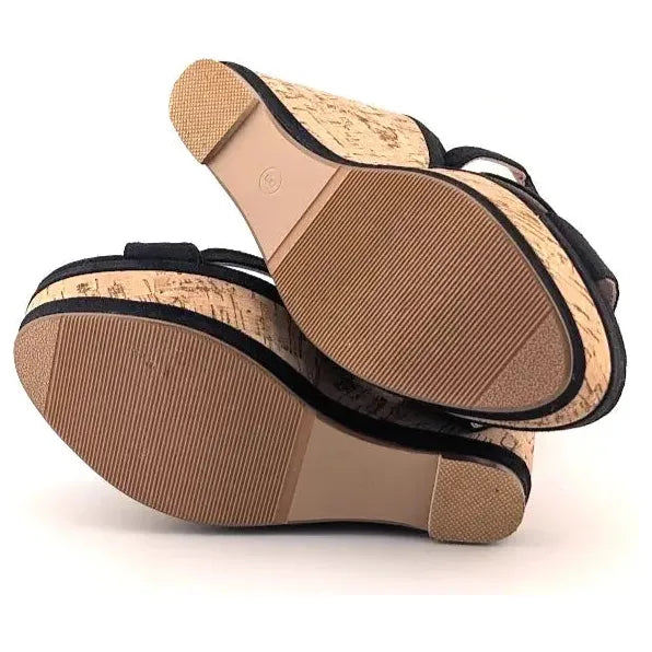 Women's Size 8 Platform Wedge 5.9" Heel Sandals Pumps Open Toe High Heels Shoes Merumonte