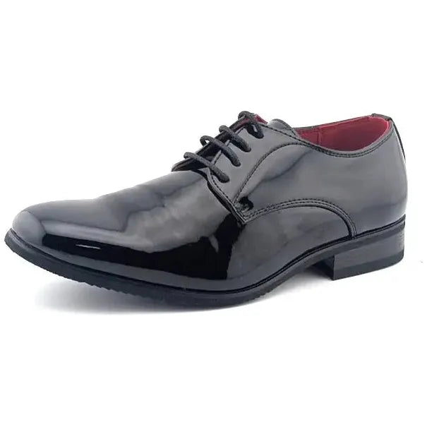 Bruno Marc Men Size 7 Ceremony Patent Leather Dress Shoes Classic Formal Oxford - SoleComfort.shoes