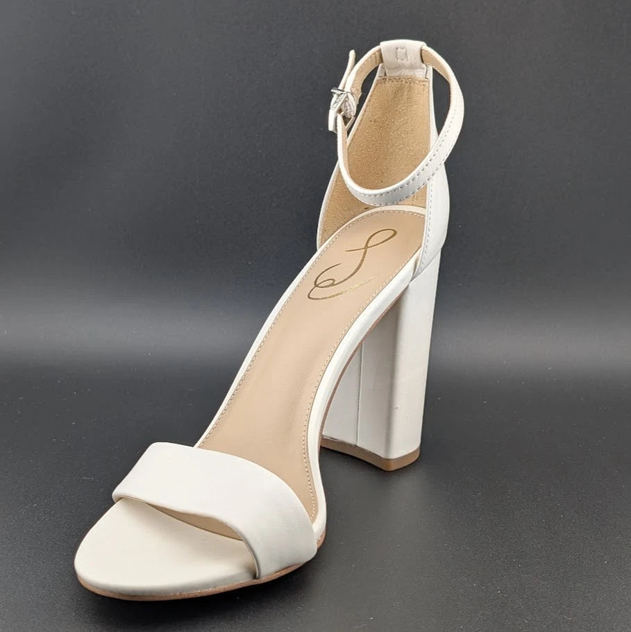 Sam Edelman Women's Sz 9 Yaro Leather Ankle Strap Block Heel Sandals NIB SoleComfort.shoes
