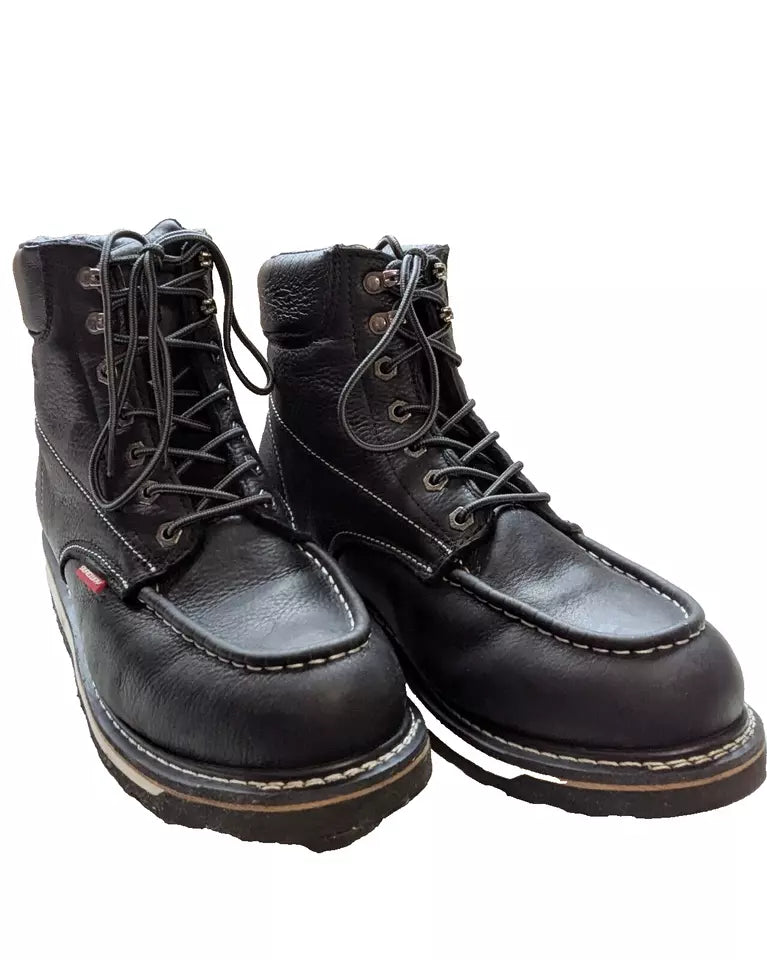 Sureway SW601M Mens Black Leather Soft Toe Work Boot Size 12M (US) Slip/Oil Res