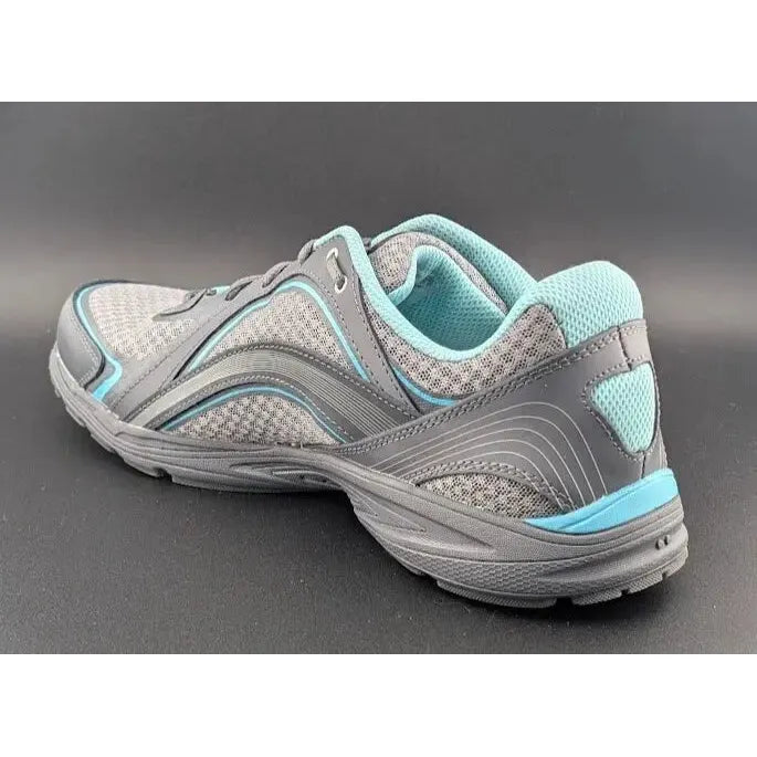 Women's Ryka Size 9W Womens Sky Walk Sneaker Shoe Grey/Aqua I46466M1020 - SoleComfort.shoes