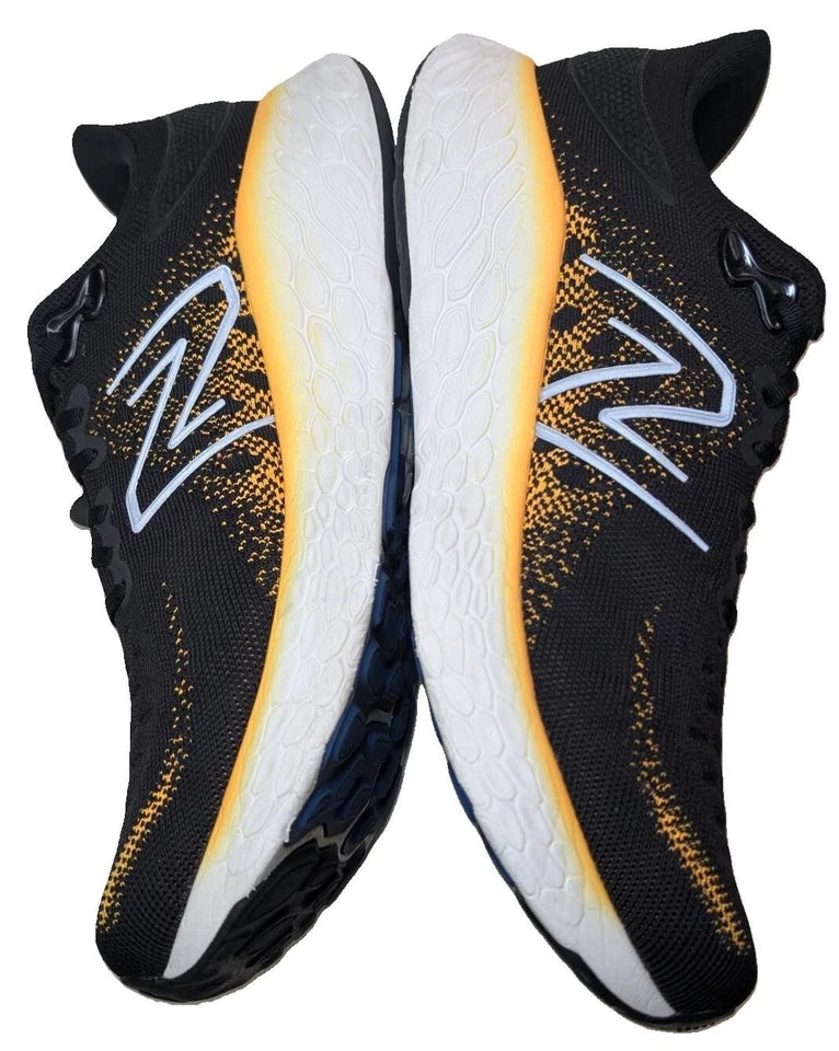 New Balance Fresh Foam X1080V12 Men's Running Shoes Size 13W Black/Hot Marigold