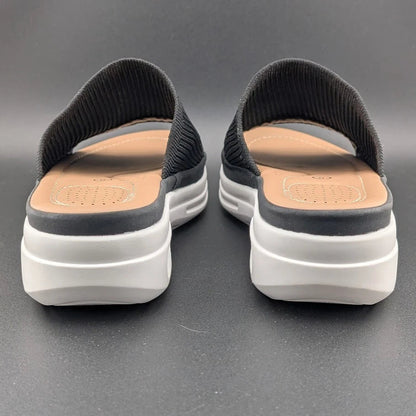 mysoft Women's Size 8 Walking Sandals Air Cushion Elastic Band Platform Shoes SoleComfort.shoes