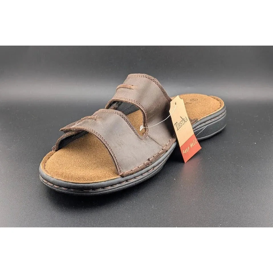 TIESTRA Men's Size 13 / 46 Slides Sandals Casual Comfortable Slip On Slippers SoleComfort.shoes