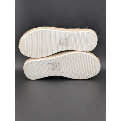 Women's Size 8 Dream Pairs 1-Strap Espadrille Ankle Strap Platform Sandal Black SoleComfort.shoes