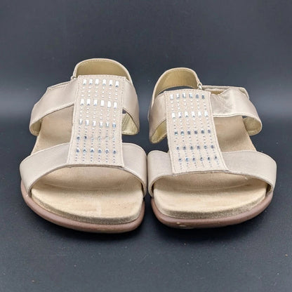 Easy Spirit Womens Hazel Wedge Sandal, Biege 150, 10 Narrow US SoleComfort.shoes
