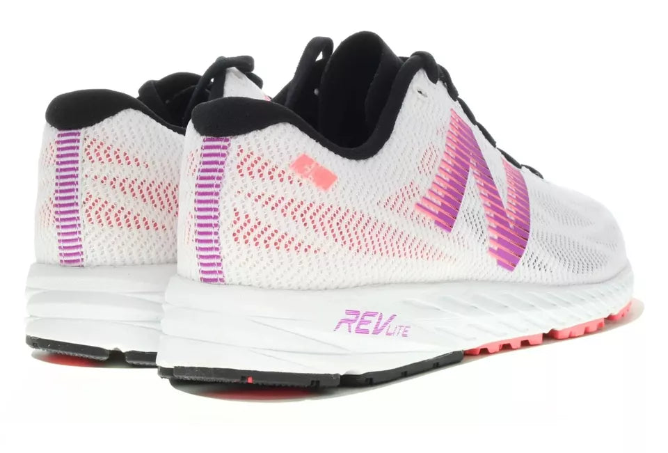 New Balance Womens 1400 V6 RevLite White/Purple/Black Running Shoes Sneakers Size 9.5