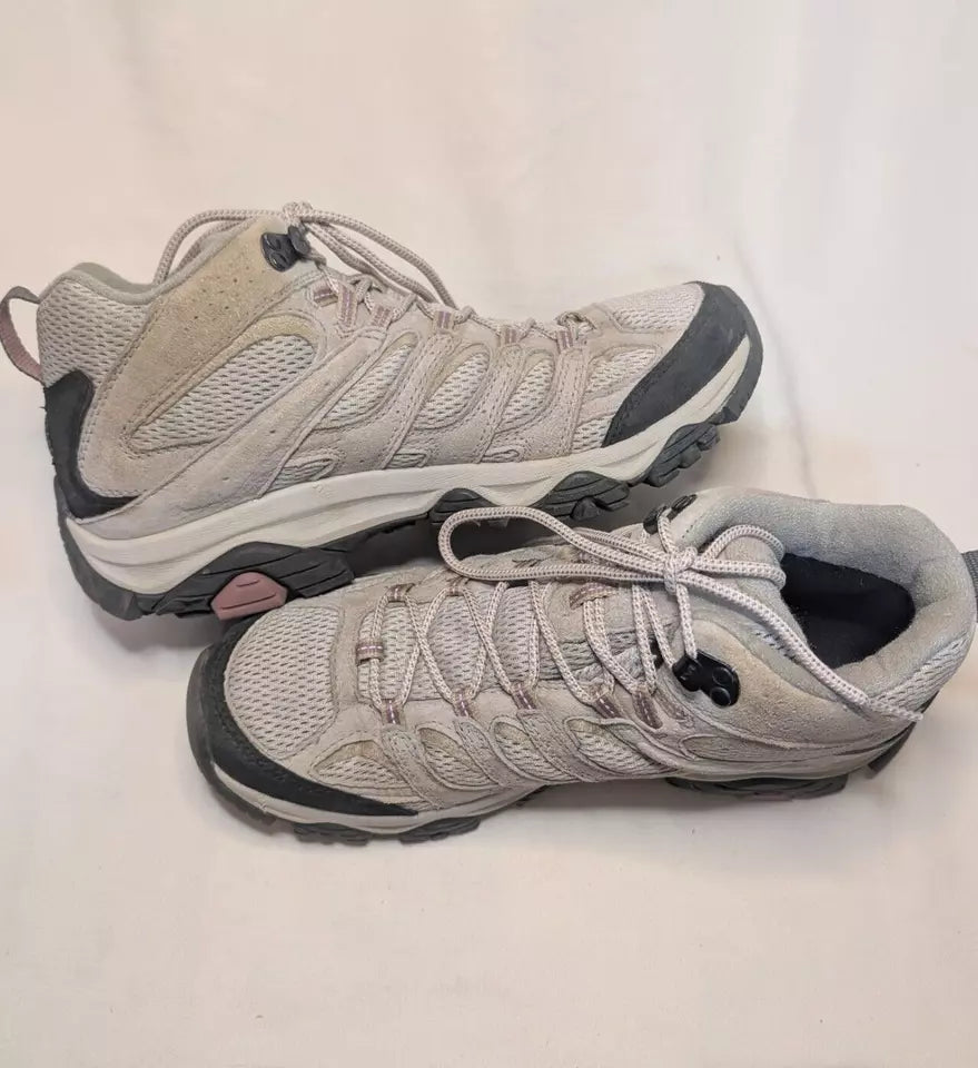 Pre-Owned Merrell Women's Moab 3 MID WP Boot Aluminum J036330 Size 11 (US) 42.5 (EU)