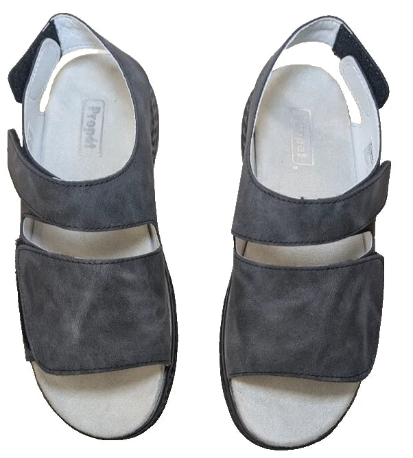 Propet Women's Travelactiv Scottsdale Sandals (Grey) - Size 8.5 WST033P