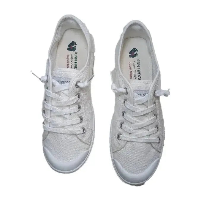JENN ARDOR Size 8.5 Slip On Canvas Shoes Womens Low Top Fashion Walking Sneaker Jenn Ardor