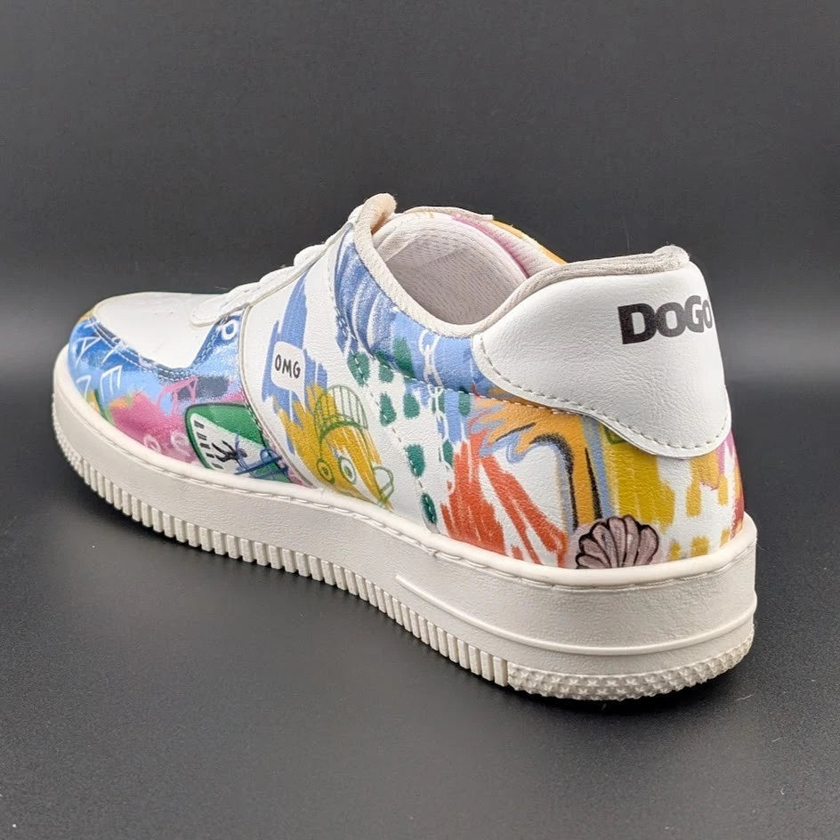 DOGO White Sneakers for Women Size 10 Vegan Leather and Unique Design SoleComfort.shoes