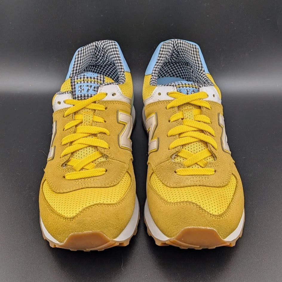 New Balance Women's Size 7.5B Kids 6Y 574 Picnic Pack Yellow Shoes Sne New Balance Women's Size 7.5B Kids 6Y 574 Picnic Pack Yellow Shoes Sne